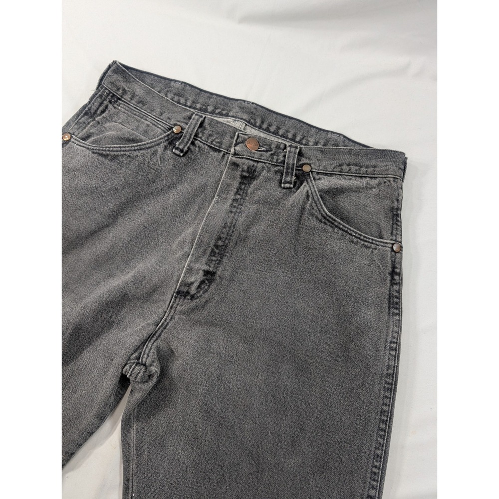 Vintage Wrangler Cowboy Cut Jeans 32x34 (34*34 Tag) Made in USA Gray 1991